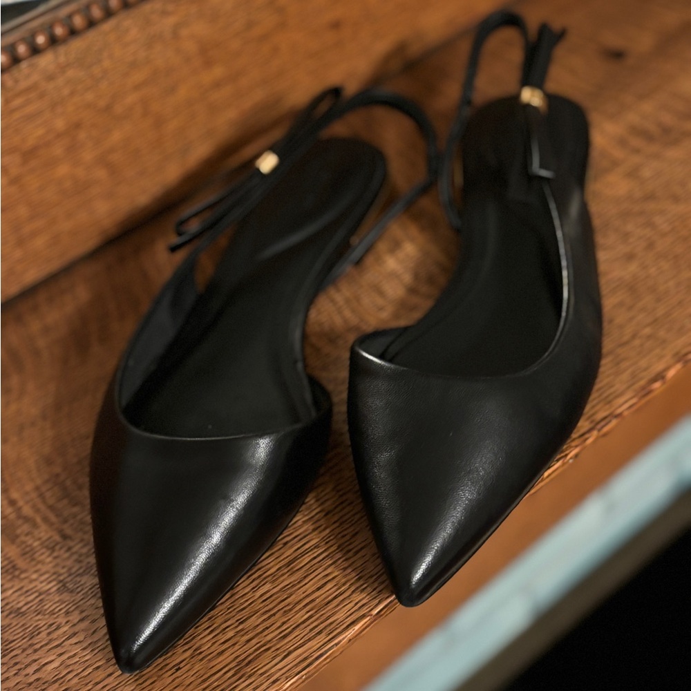 Ted Baker London Jane Bow Slingback Half D'Orsay Pointed Toe Flat